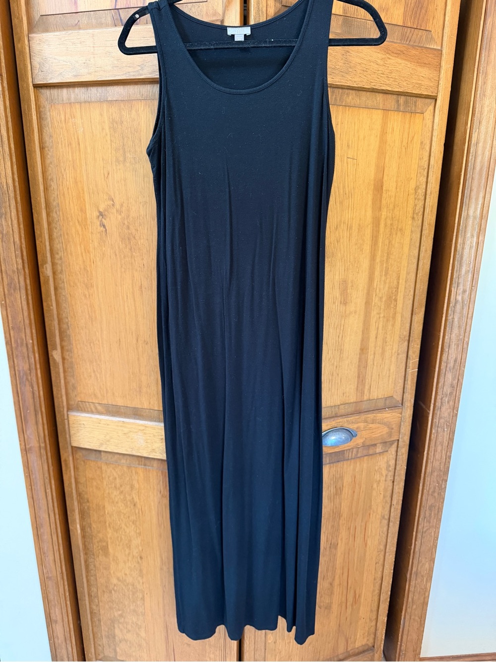 J. Jill Black Sleeveless Maxi Dress